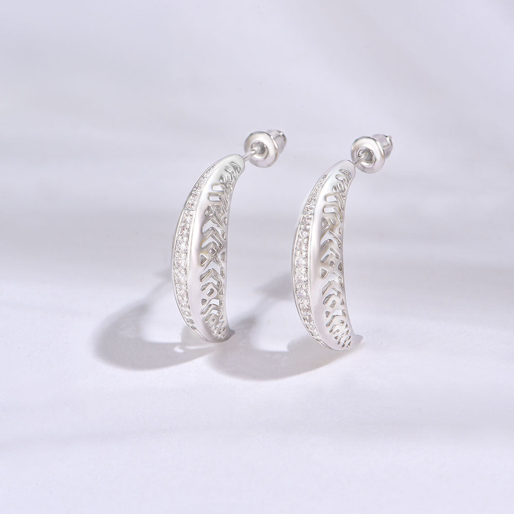 Leaf / Earrings Silver