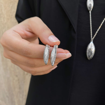 Leaf / Earrings Silver