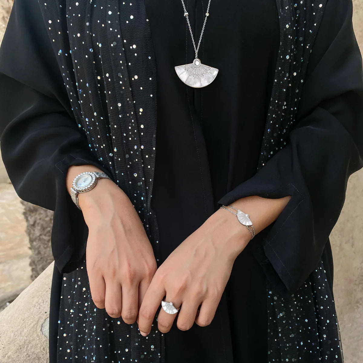 Fan / Bracelet Silver