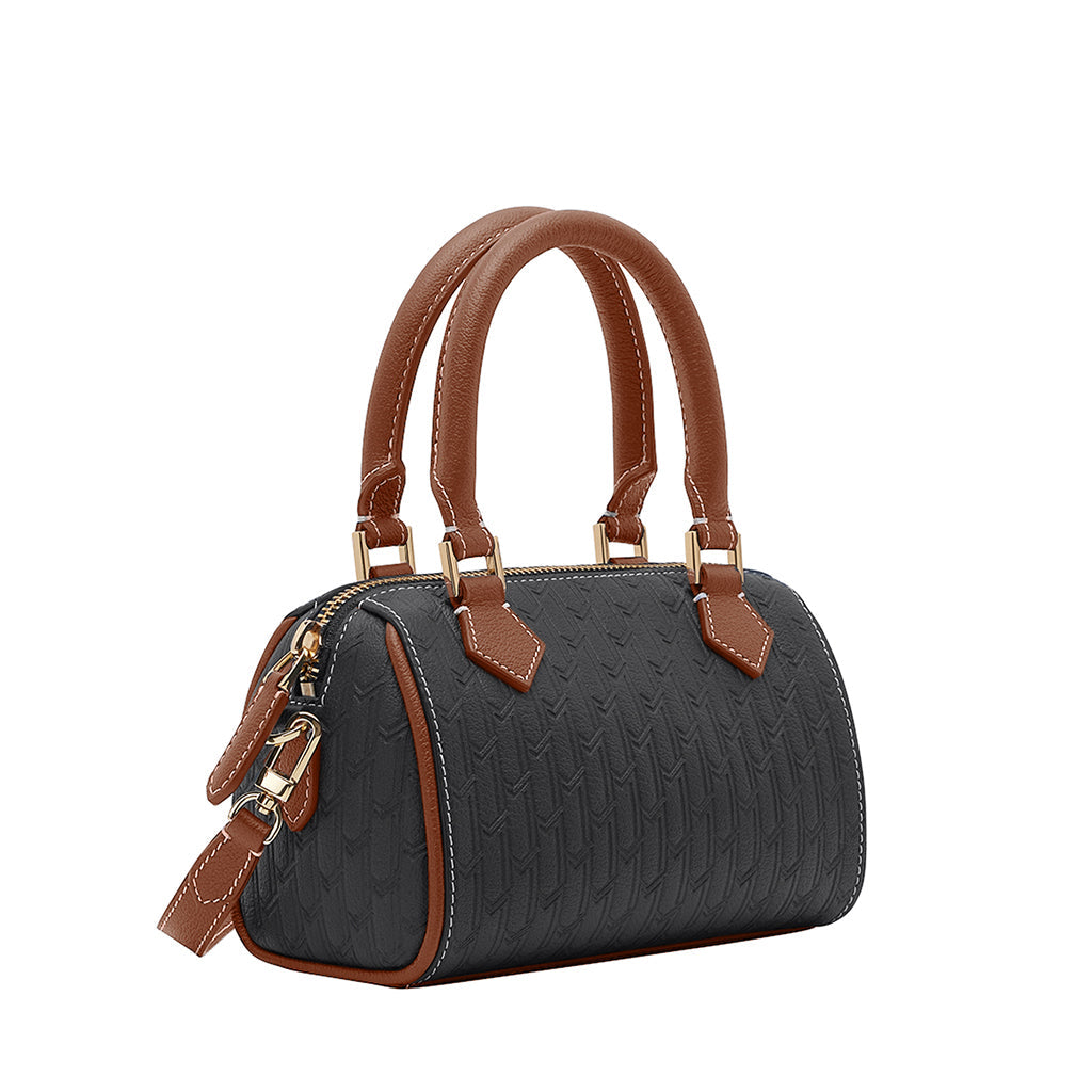 Reem Handbag / Black & Tan