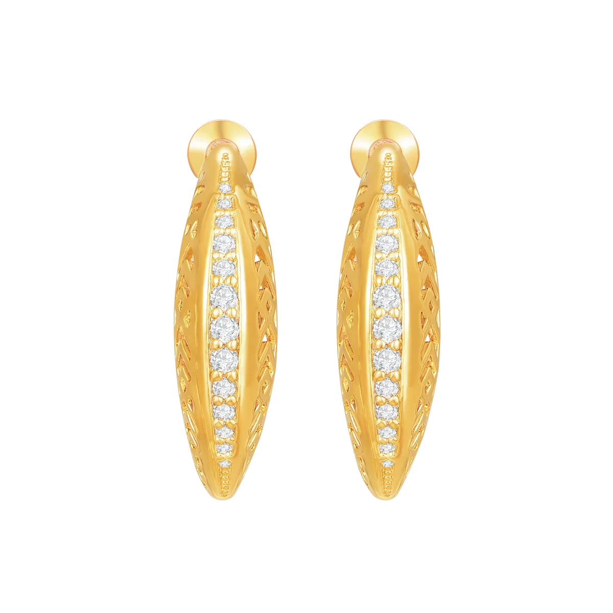 Leaf / Earrings Gold