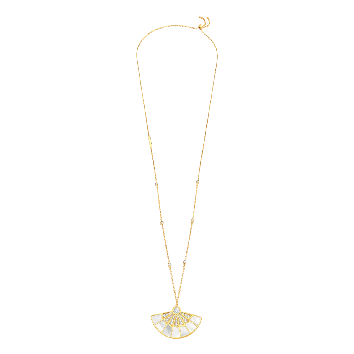 Fan / Necklace Gold