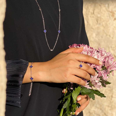 Flower Box / Shaima And Mini Joory Silver Blue