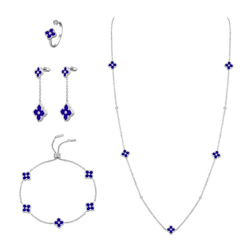 Flower Box / Shaima And Mini Joory Silver Blue