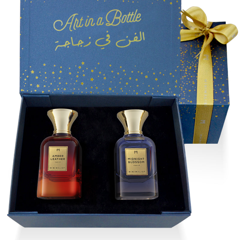 Midnight Blossom / Amber Leather Parfum Gift Box