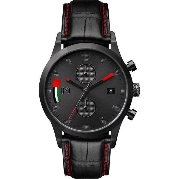 Flag-Watch Strap / Alligator Leather Gunmetal - MINIMALIST