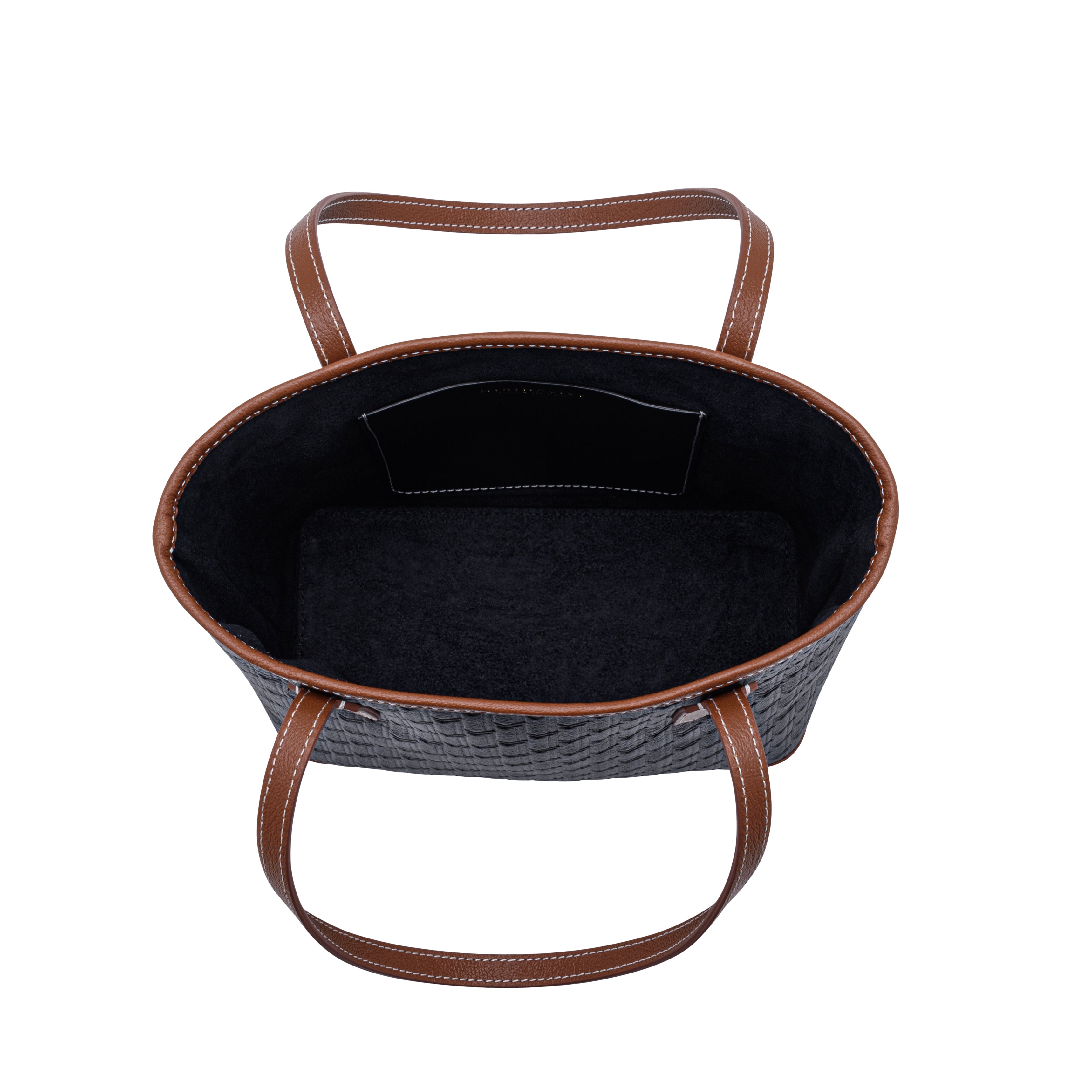 Mini Tote Bag Black / Tan