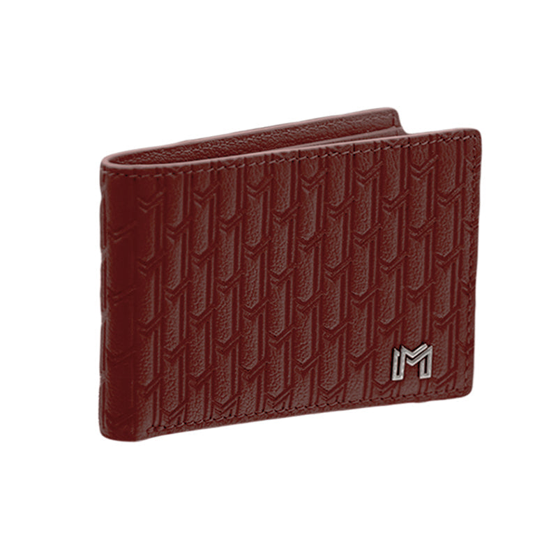 Camel Leather Burgundy / Silver