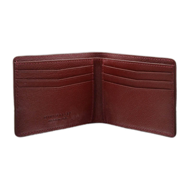 Camel Leather Burgundy / Silver