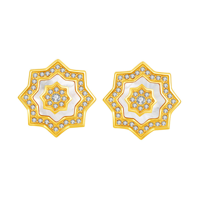 Najm / Earrings Pearl Gold