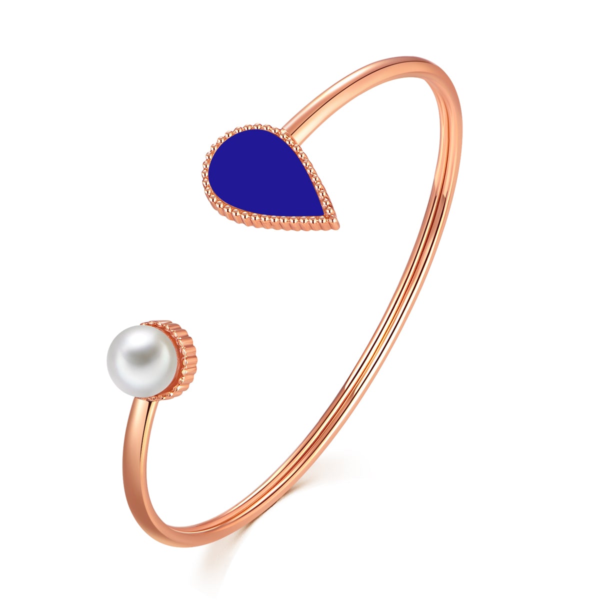 Sapphire Drop / Bangle Rose Gold