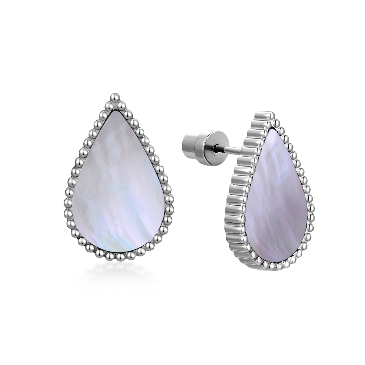 Pearl Drop / Earrings Silver