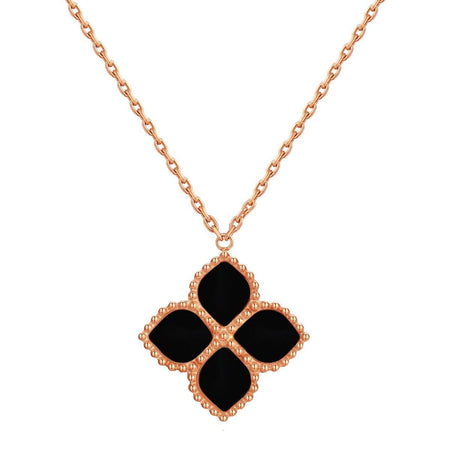 Joory / Necklace  Black Rose Gold - MINIMALIST