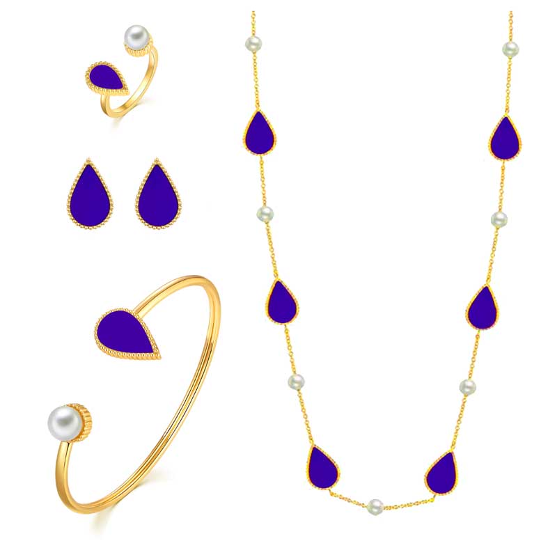 Sapphire Drop / Gold