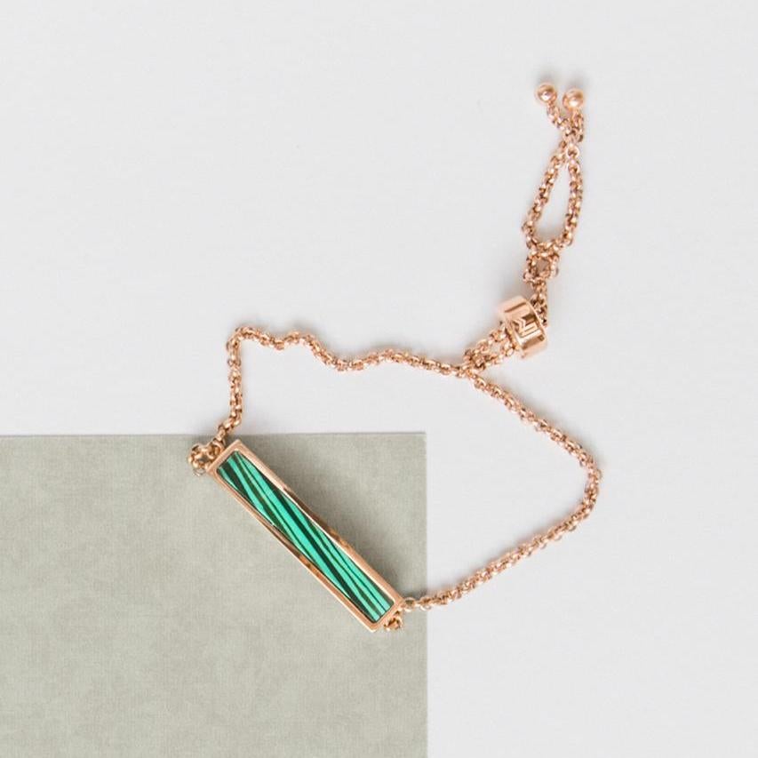 Zeina / Malachite Rose Gold - minimalistae