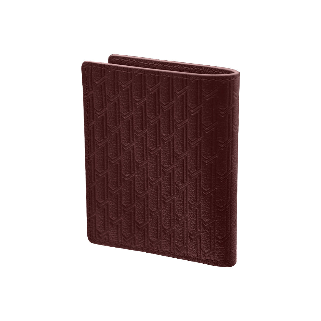 Camel Leather Burgundy / Silver