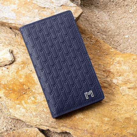 Camel Leather Navy / Silver