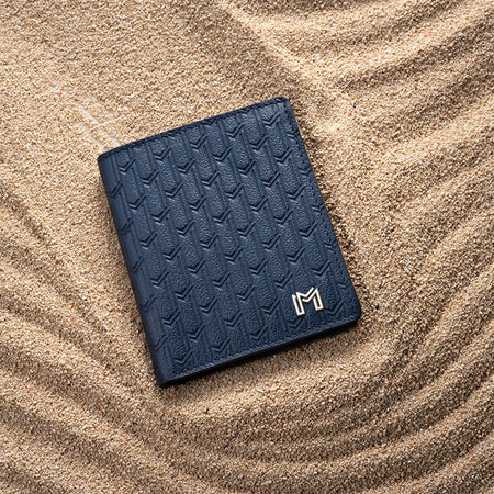 Camel Leather Navy / Silver