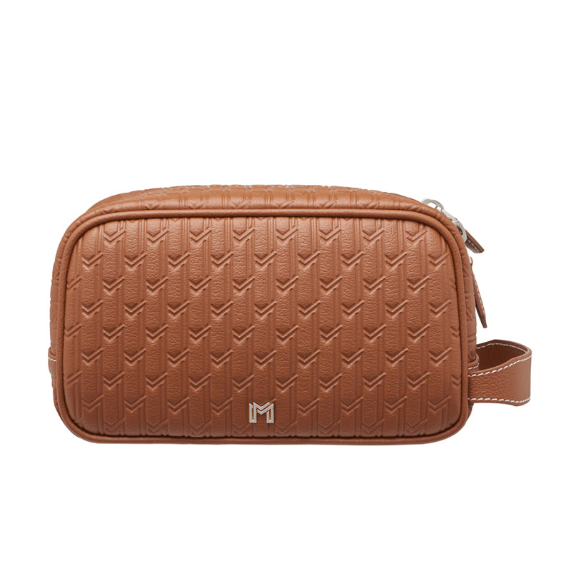 Travel Pouch Tan / Silver