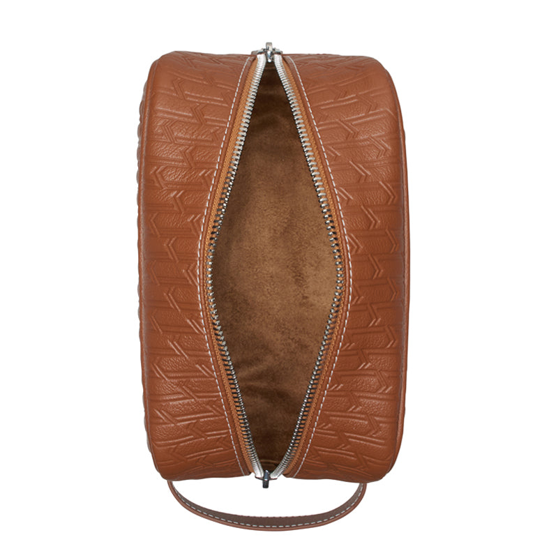 Travel Pouch Tan / Silver