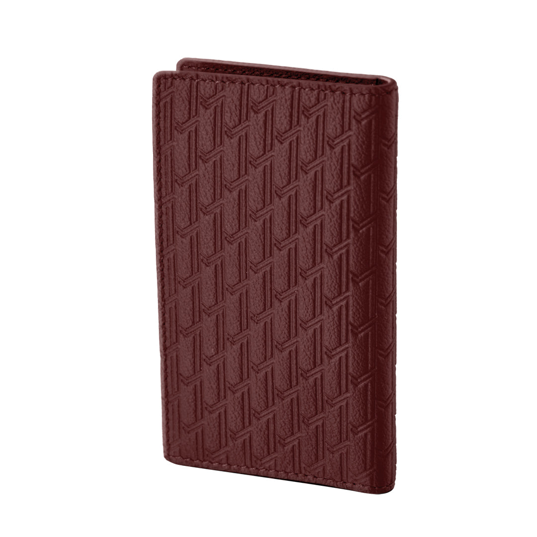 Camel Leather Burgundy / Silver