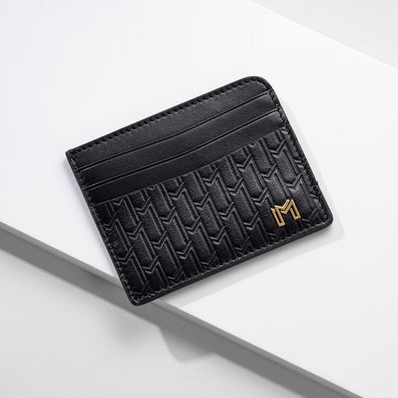 Italian Calfskin Leather Black / Gold