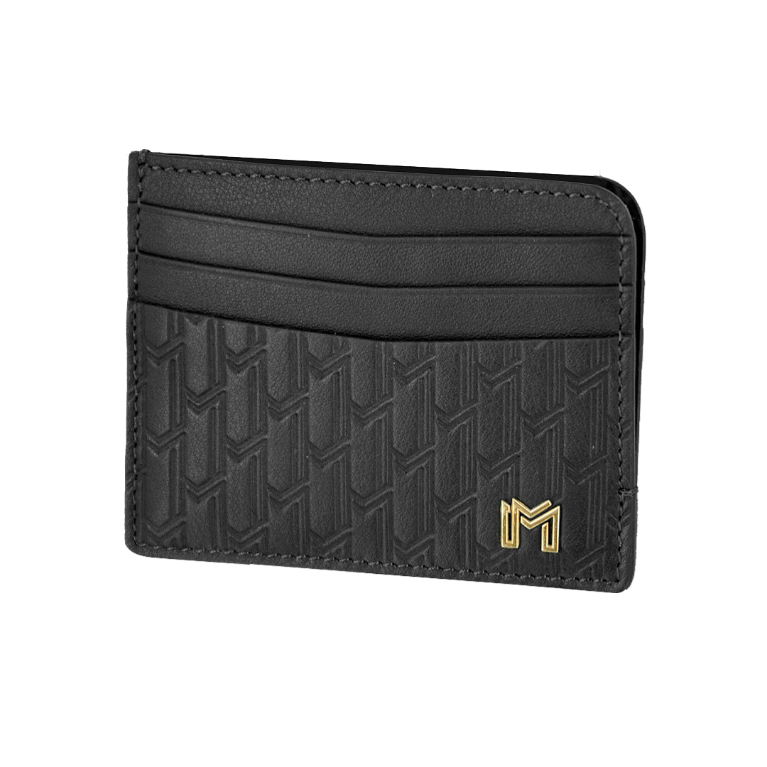 Italian Calfskin Leather Black / Gold