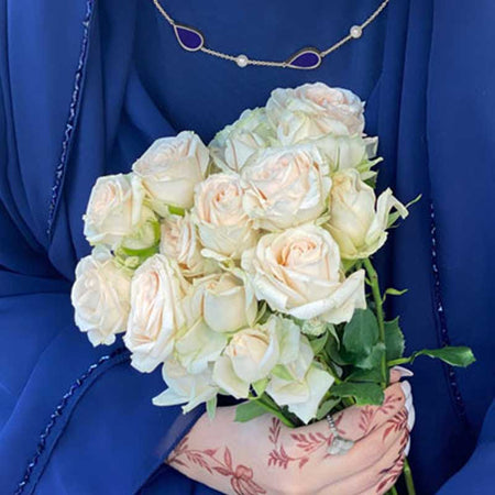 Sapphire Drop / Necklace Silver