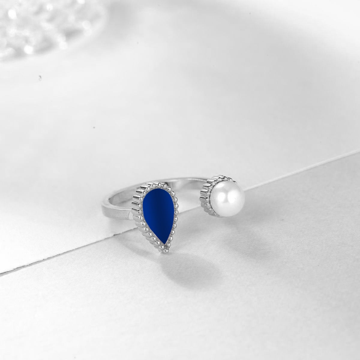 Sapphire Drop / Ring Silver