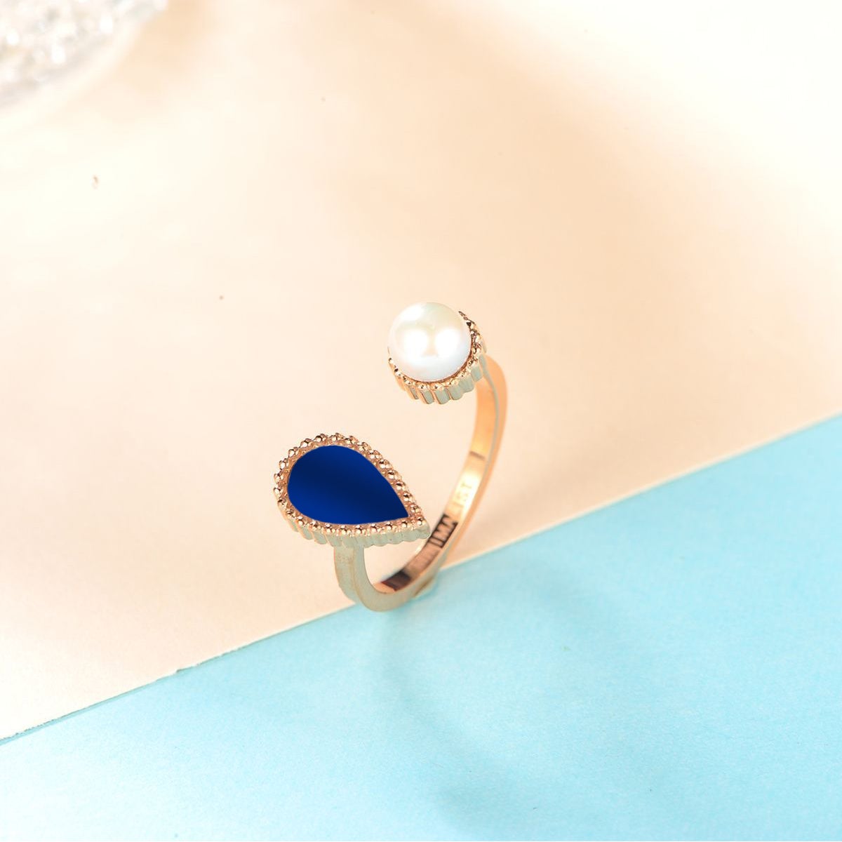 Sapphire Drop / Ring Rose Gold