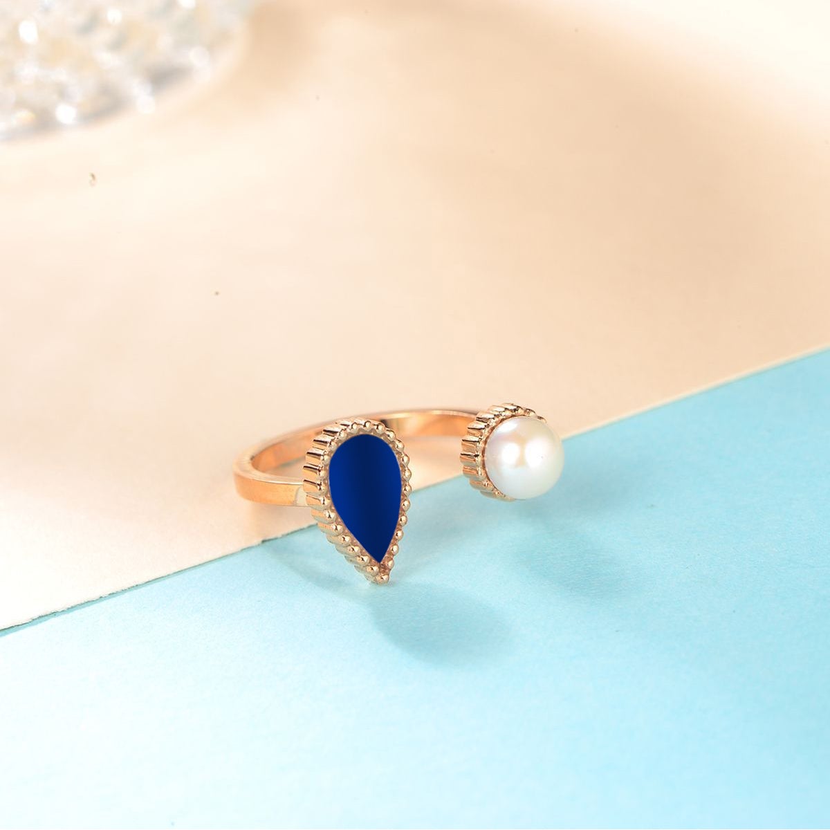 Sapphire Drop / Ring Rose Gold