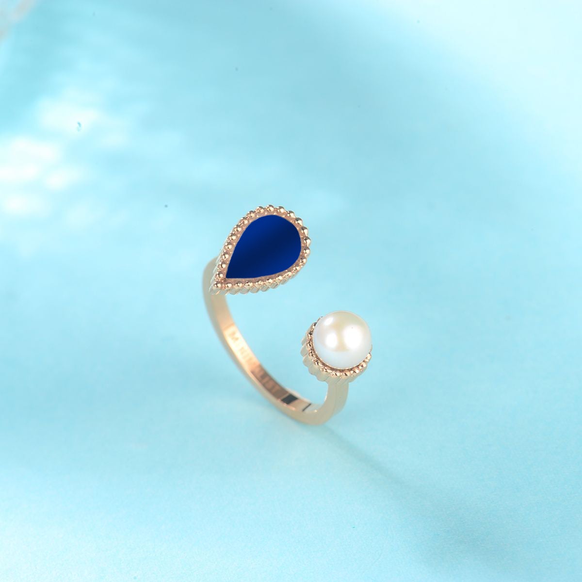 Sapphire Drop / Ring Rose Gold