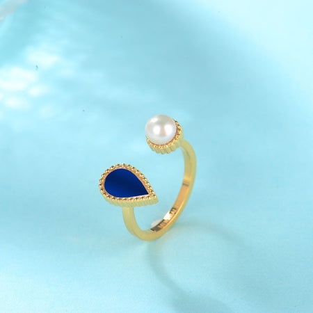 Sapphire Drop / Ring Gold