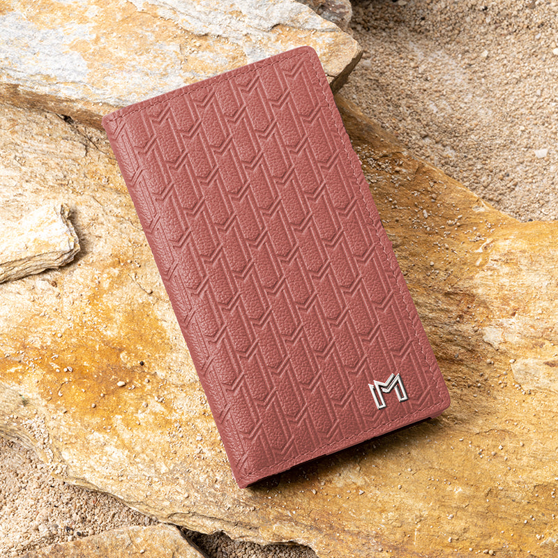 Camel Leather Pink / Silver