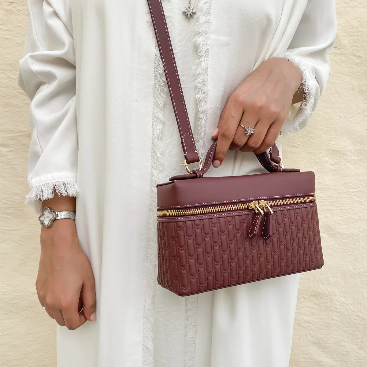 Maitha Handbag / Burgundy