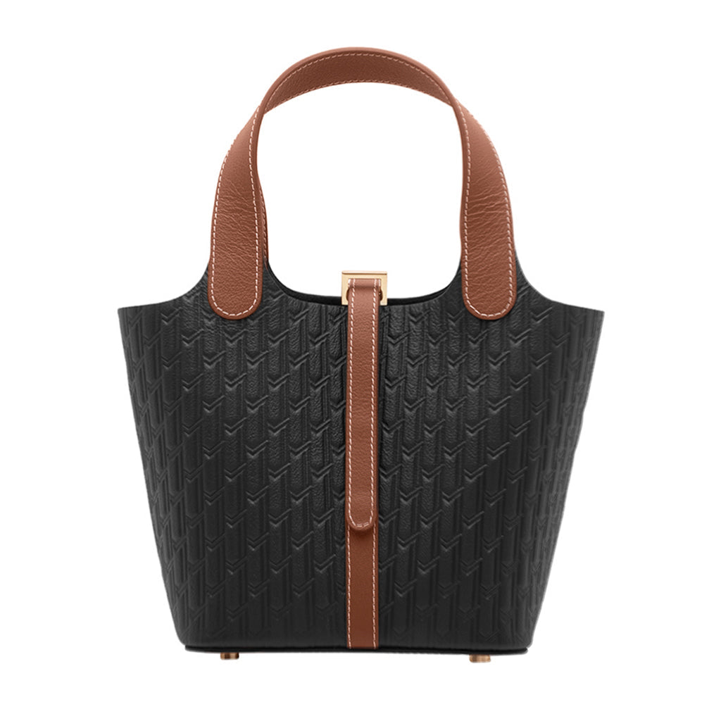 Alyazia Handbag / Black & Tan