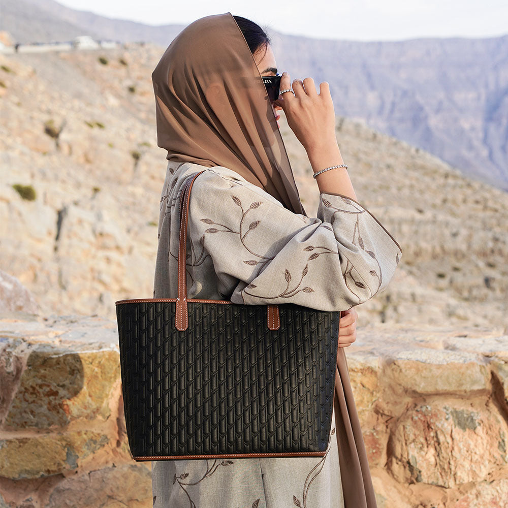 Travel Tote / Long Wallet / Burqa Charm - Gift Set