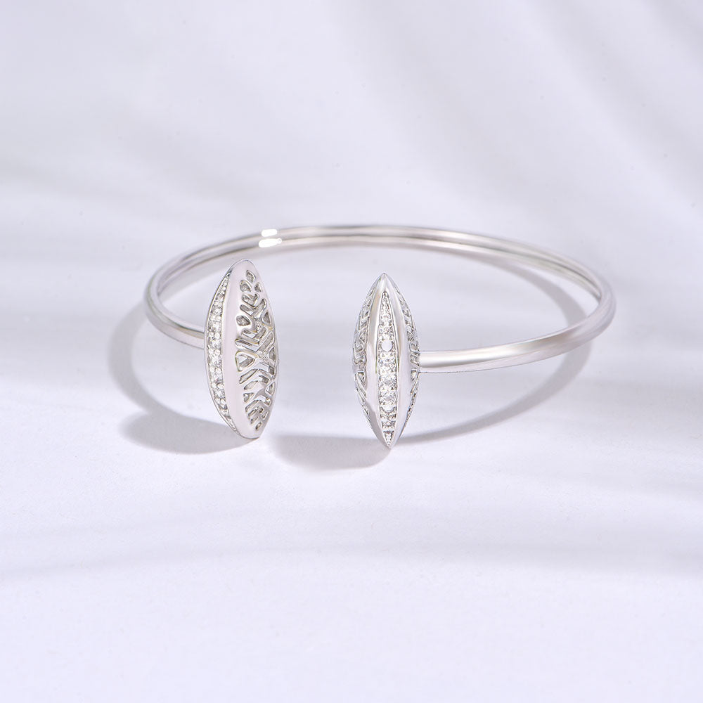 Leaf / Bangle Silver