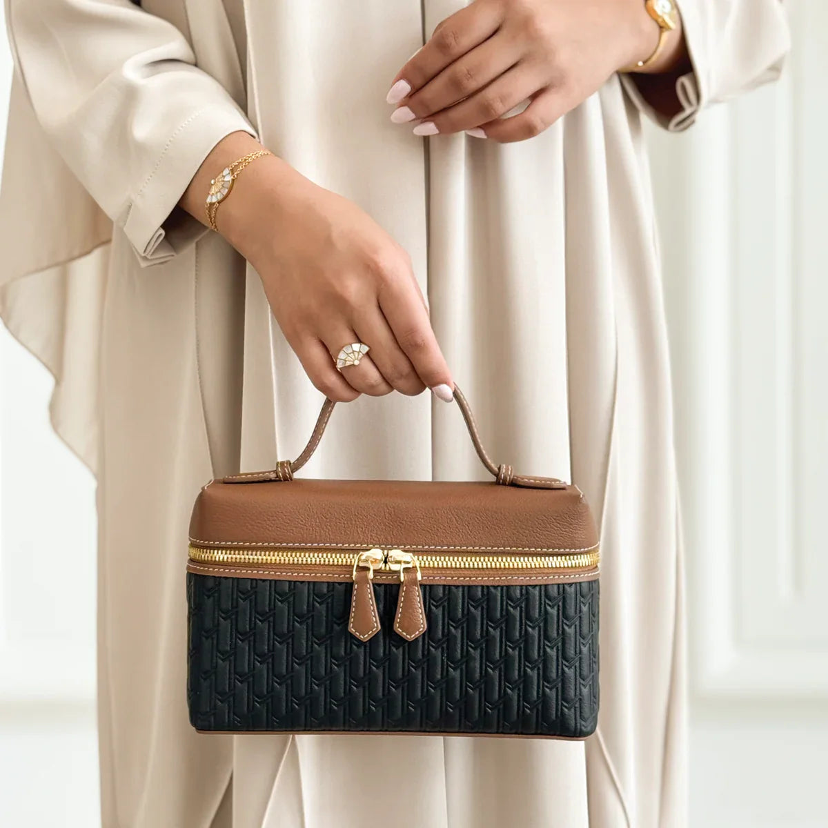 Maitha Handbag / Black & Tan