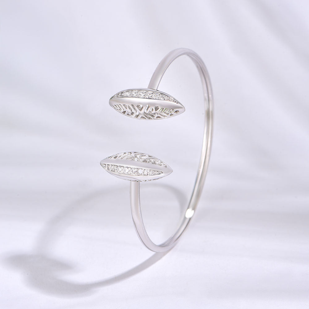 Leaf / Bangle Silver