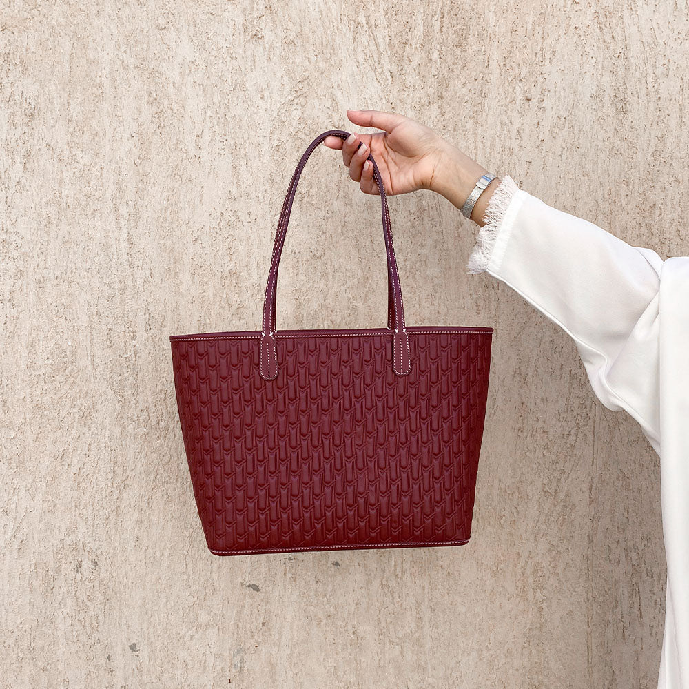 Travel Tote / Burgundy