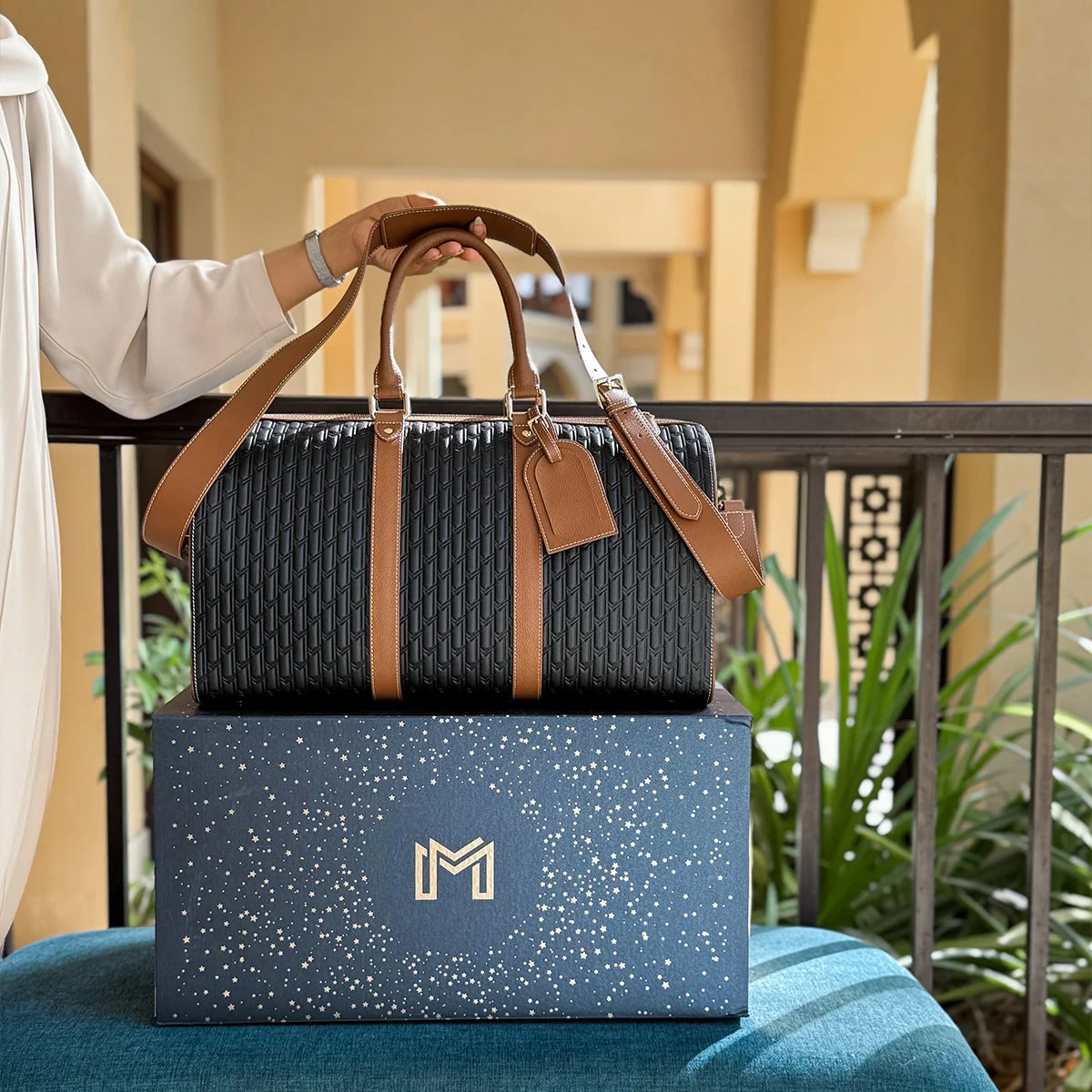 Duffle Bag / Black and Tan