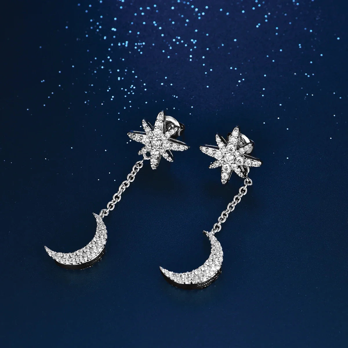 Moonstar / Earrings Silver