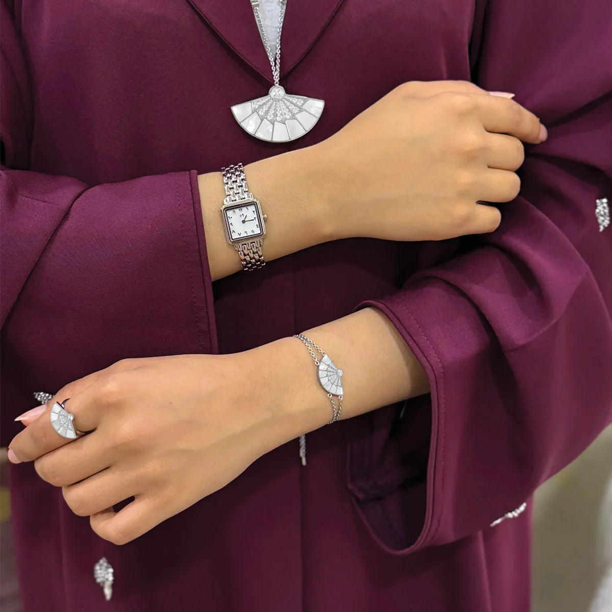 Fan / Bracelet Silver