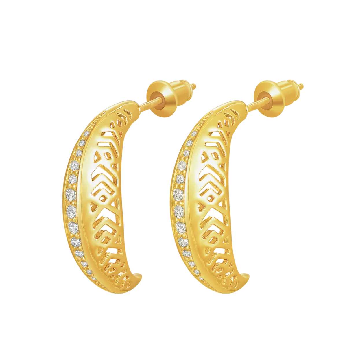 Leaf / Earrings Gold