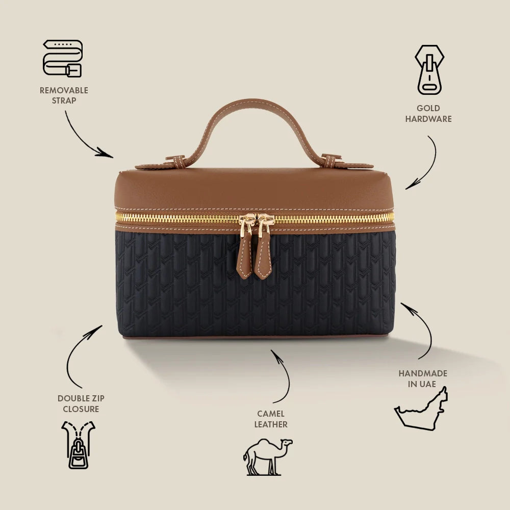 Maitha Handbag / Black & Tan