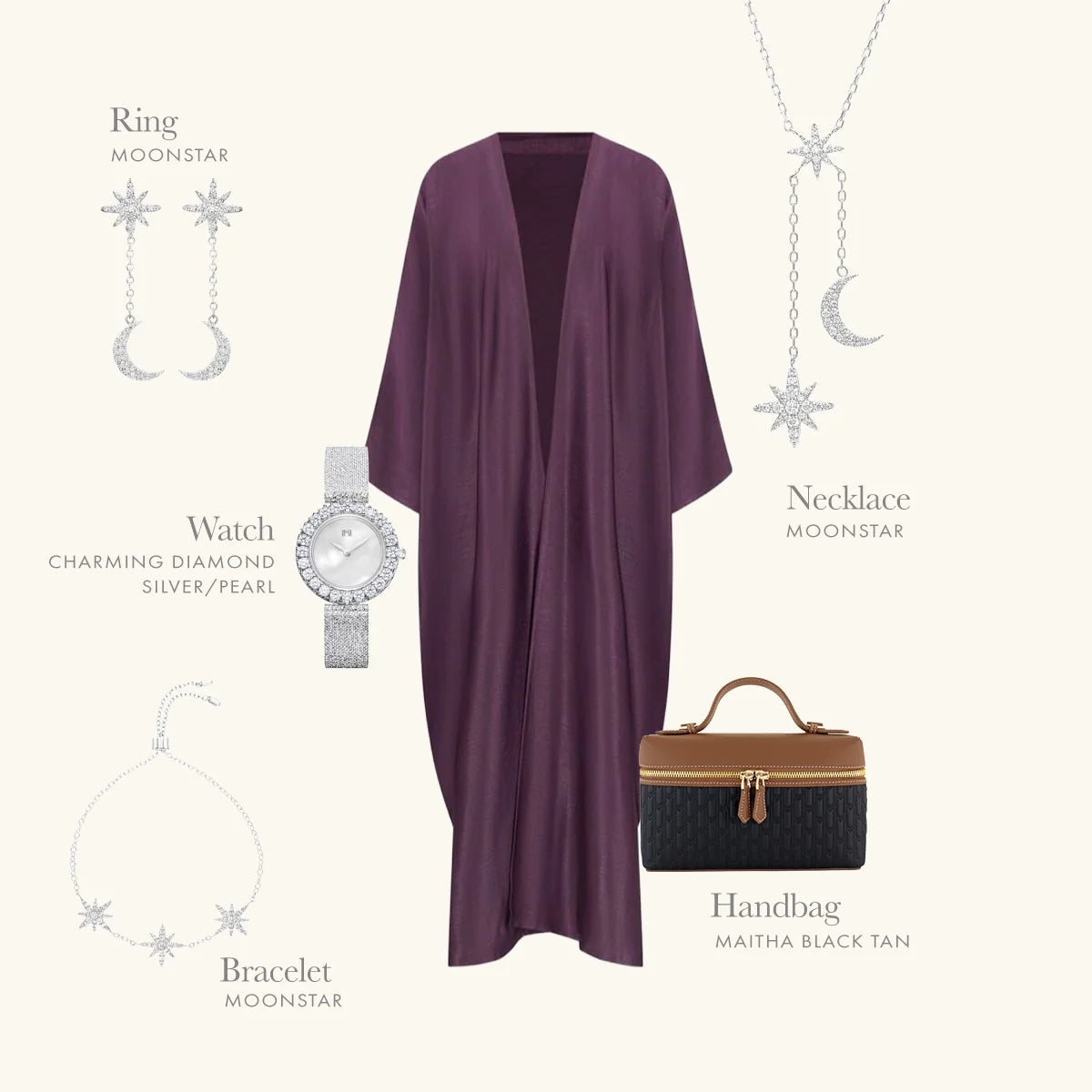 Maitha Handbag / Black & Tan