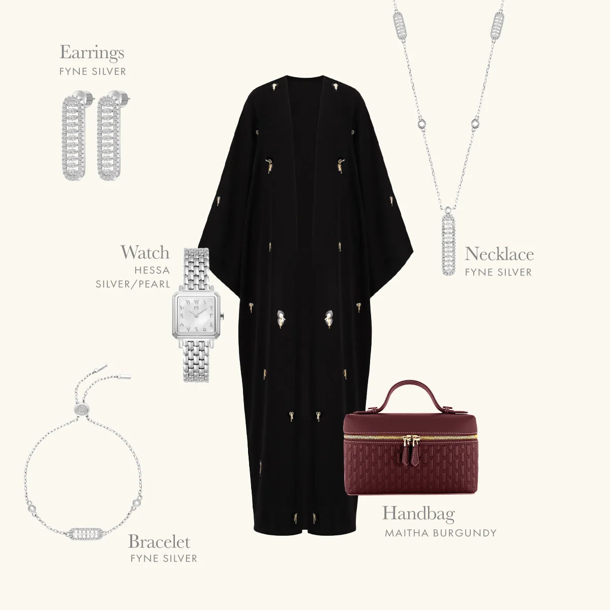 Maitha Handbag / Burgundy