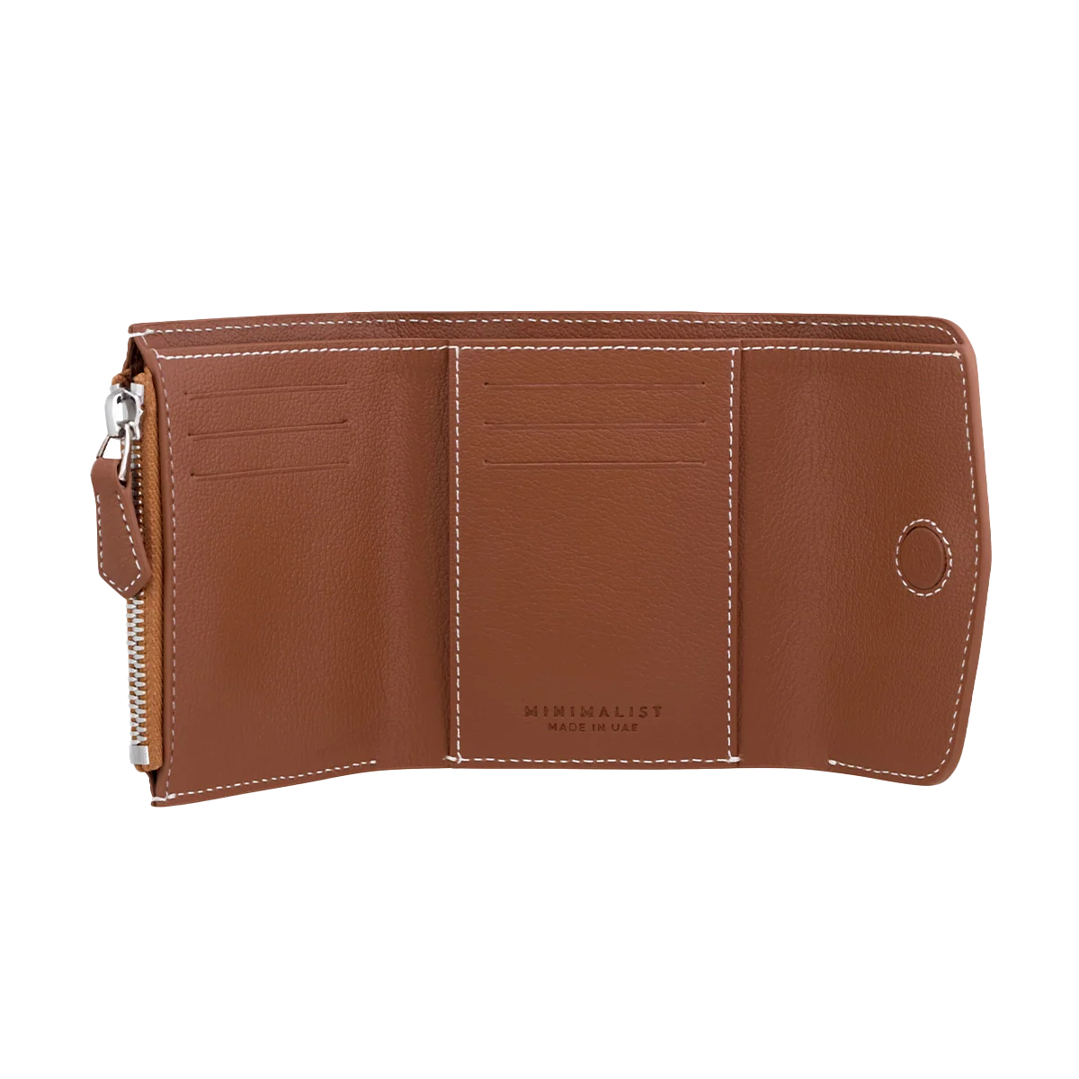 Camel Leather Black & Tan / Silver