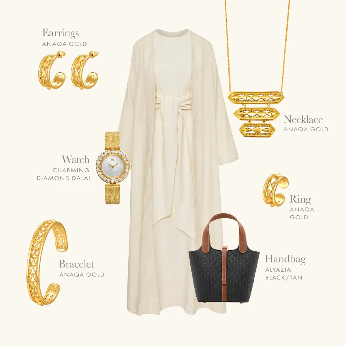 Anaqa / Earrings Gold